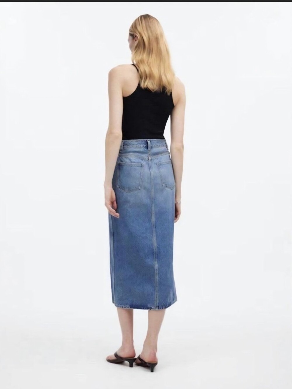 Madewell The Rilee Denim Mini Skirt, Enmore Wash Sz 27 EUC - Picture 5 of 15